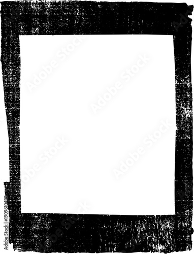 Large vector textured frame with a transparent background