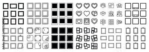 Geometric frame variety pack illustrations