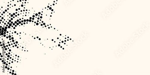 Hexagon Shapes Vector Abstract Geometric Technology Retrowave Sci-Fi Texture Isolated on Light Background. Halftone Hex Retro Simple Pattern. Eps10