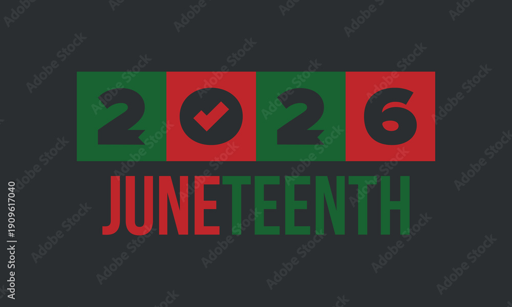 Obraz premium Juneteenth Independence Day. Freedom or Emancipation day. Annual american holiday, celebrated in June 19. African-American history and heritage. Poster, greeting card, banner and background. Vector