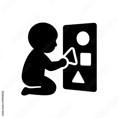 Toddler Matching Wall Shapes Icon