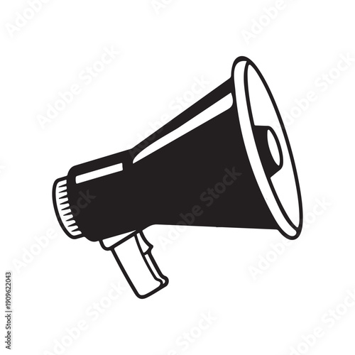 megaphone on white background