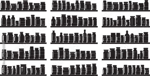 City skylines with various buildings and skyscrapers in silhouette