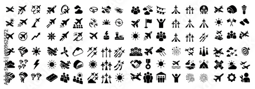 Adventure and travel icon pack