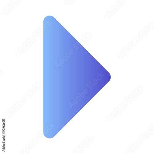 Vector of Play Button Icon For Ui_Gradient Fill  Icon