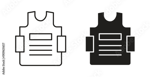Bulletproof vest icon
