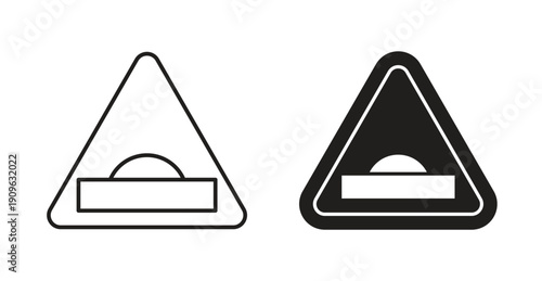 Caution speed Ramps sign