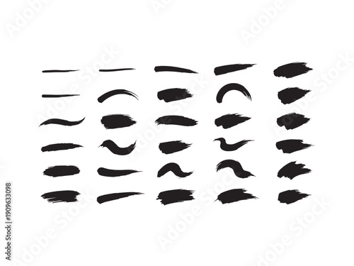 Vintage collection of black and white icons featuring a vector set of funny mustache and beard silhouettes for men's fashion design