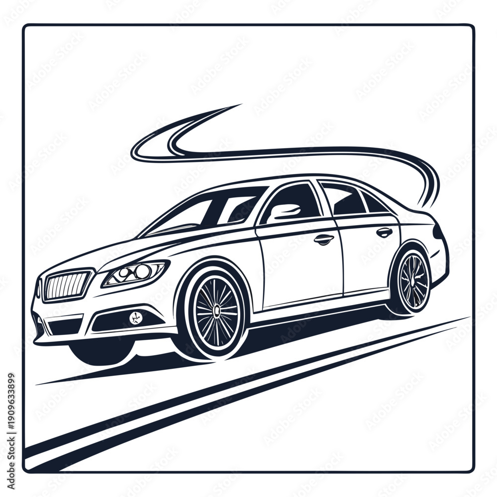 Fototapeta premium car vector illustration. eps
