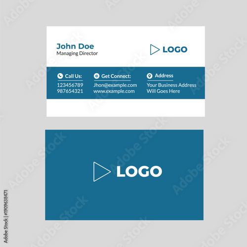 Minimal Corporate Business Card Design