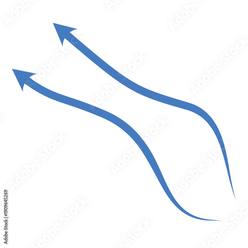 Blue air motion lines. Wind symbol Wind blow line icon. Hand drawn air wave icon. Outline wind movement symbol isolated on white background. Windy icon. Air flow icon set