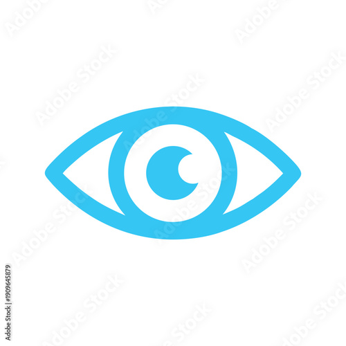 illustration of eye care logo design isolated on white background