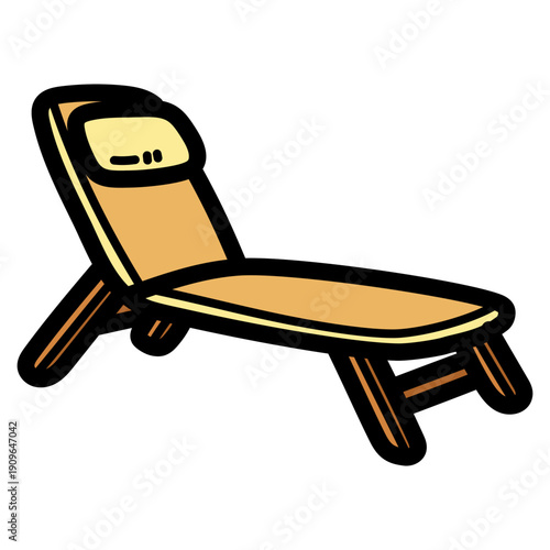 deck chair illustration
