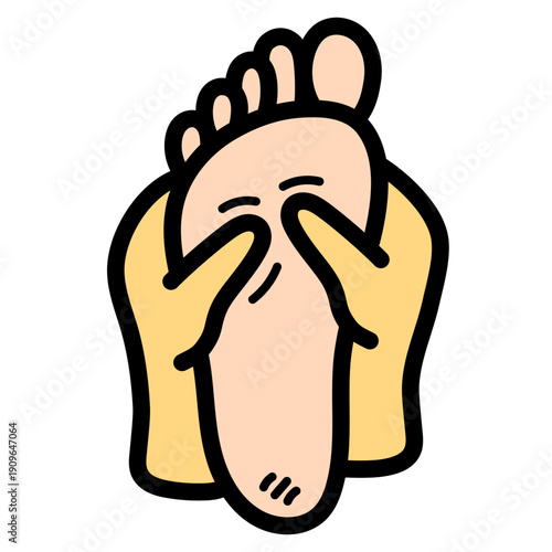 foot massage illustration