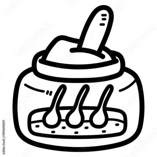 depilation illustration