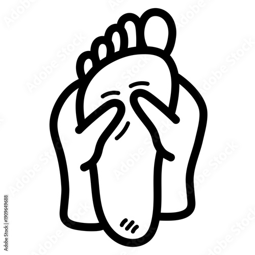 foot massage illustration