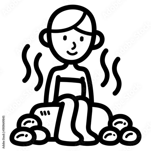 sauna illustration