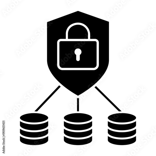 Firewall vector icon. Cybersecurity Illustration sign. Computer antivirus symbol. Data protection logo.
