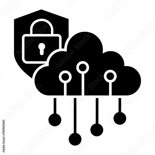 Firewall vector icon. Cybersecurity Illustration sign. Computer antivirus symbol. Data protection logo.