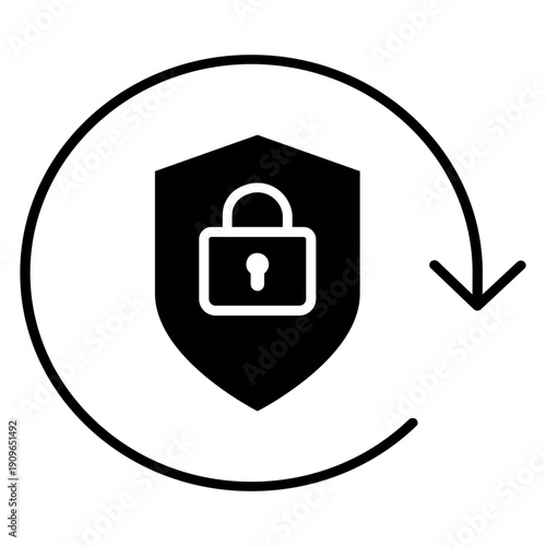 Firewall vector icon. Cybersecurity Illustration sign. Computer antivirus symbol. Data protection logo.