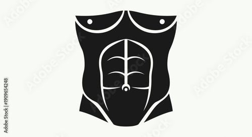 A black and white illustration of a face mask on a decorative background 4y7 (170)