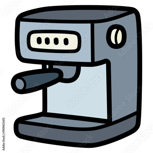 Coffee machine illustration