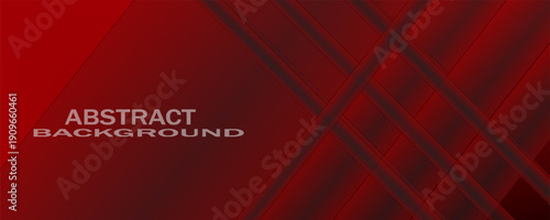 Red line with white architecture futuristic background minimal concept vector illustration subtle design.