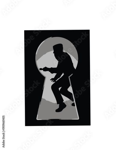 a thief through a keyhole