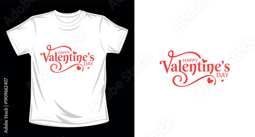 Valentin's day graphic vector art t-shirt design print template	