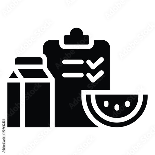 nutrition solid icon illustration vector graphic.eps