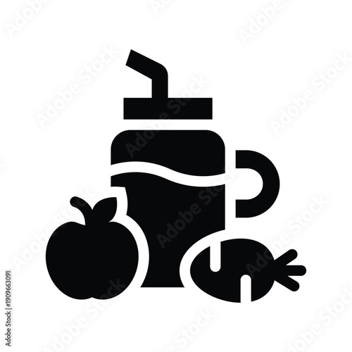  smoothies solid icon illustration vector graphic.eps