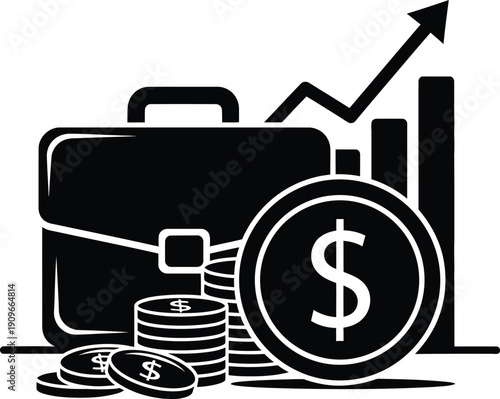 Financial growth and investment concept