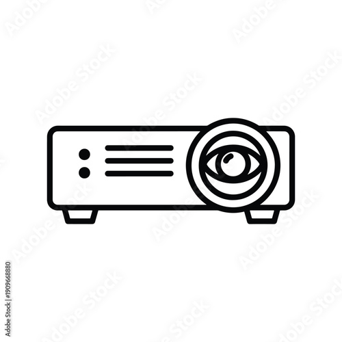 Projector Icon, Presentation Media Device Vector