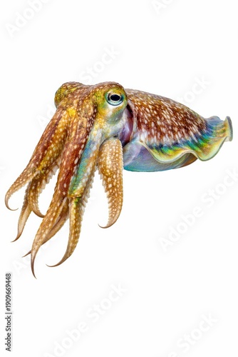 Cuttlefish Marvel: A Detailed Portrait of Marine Wildlife and Color Display