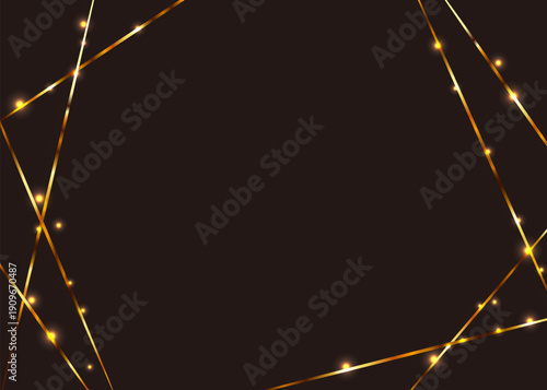 高級感のあるゴールドライン背景