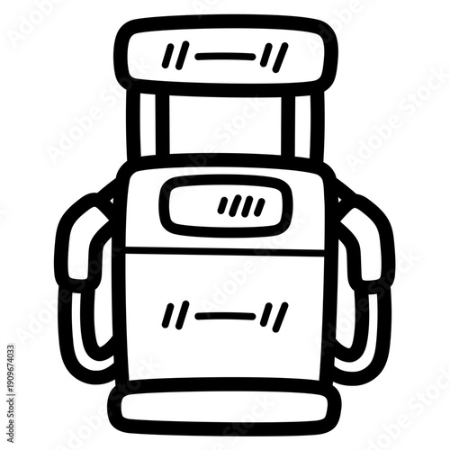 Gas station illustration