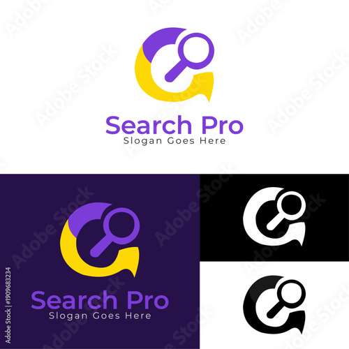  SEO Search Icon – Letter G Magnifying Glass Logo