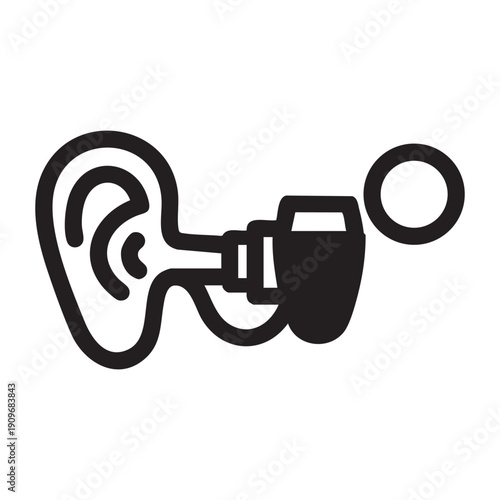 A hearing aid device with a microphone