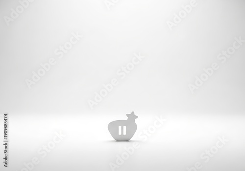 The quiet icon token symbolizes silence-as-a-service and monetized calm in hyperconnected futures. Perfect for wellness economy, digital overload critique, mindfulness policy, future lifestyle concept