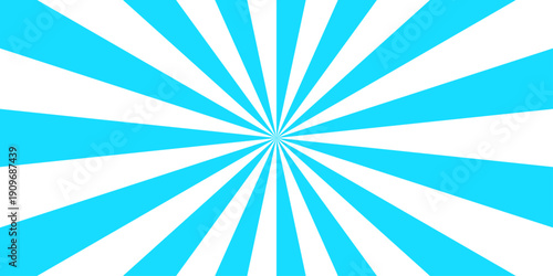 Suitable for graphic design materials. blue gradient sunburst background vector, sunburst vector. Sunrise sunbeam element spiral striped illustration sunray template. 