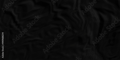 Crumple crushed black paper obsolete rumple craft design. wrinkle ripped creased crumple aged closeup recycled document grunge paper background.