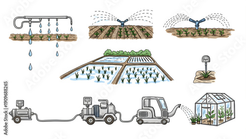World water day efficient irrigation systems for sustainable agriculture and water conservation