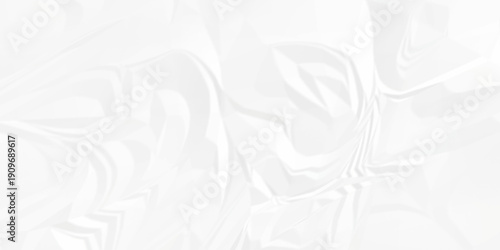 Crumple crushed white paper obsolete rumple craft design. wrinkle ripped creased crumple aged closeup recycled document grunge paper background.