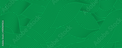 farm green banner, organic abstract background with fields. wavy green lines, natural organic products. ecology background. striped farmer green Pattern