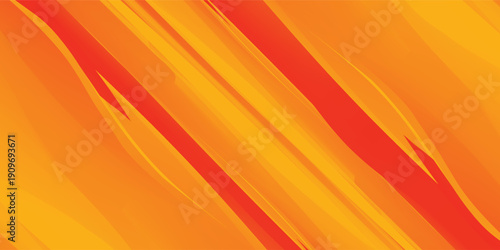 Abstract gradient background of glossy red and yellow colors. beauty curved shape composition illustration art for banner, poster, brochure, digital, web, page, surface, decoration, advertising