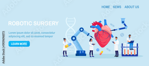 AI robot pulls giant compass toward profit. Artificial intelligence technology as smart assistant to develop business vision, direction and strategy. Searching for financial opportunities