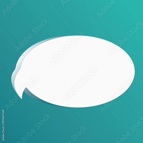 Speech bubble blank frame, text quote box, message