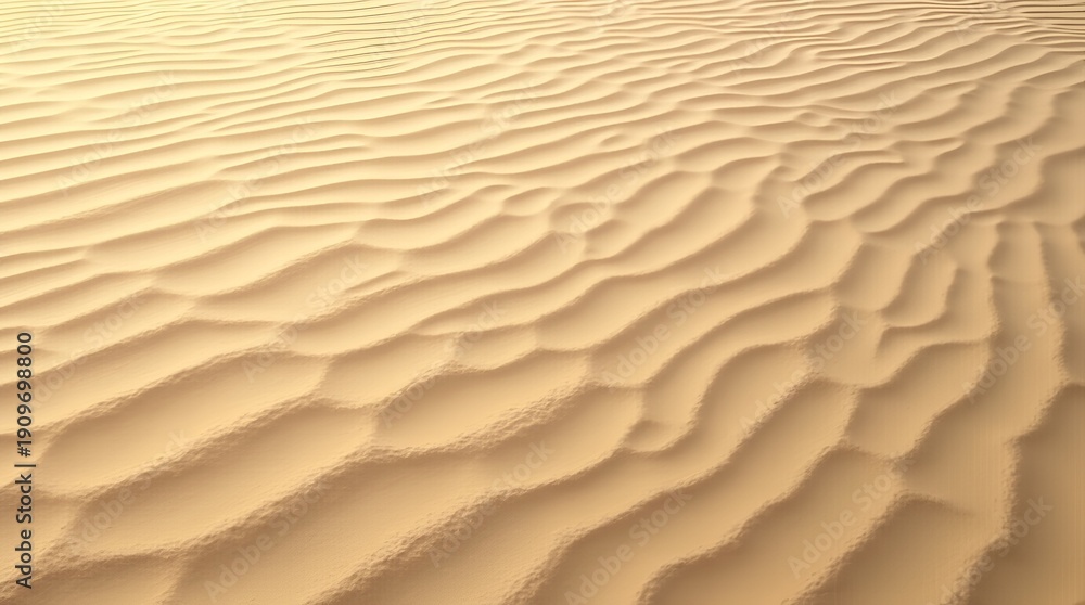 Fototapeta premium Top View Wind Ripple Sand Texture Minimal Background