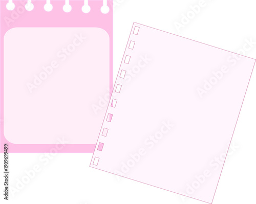 colorful memo note paper cute element decoration