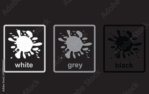 Simple color  spectrum. learning concept. vector